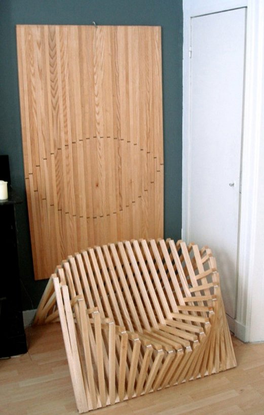 Mobiliario plegable del diseñador Robert van Embricqs
