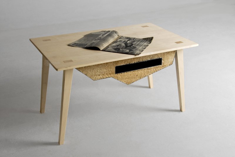 Muebles realizados con lufa de Fernando Laposse