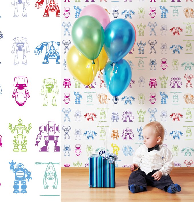 Papel pintado para habitaciones infantiles de Muffin & Mani