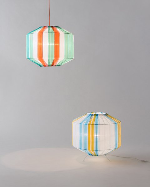 Suzie, lámparas creadas con materiales reutilizados